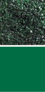 Bullseye medium frit,COE 90,transparent,aventurine green,code 1112,ca. 100 g