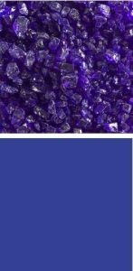 Bullseye coarse frit,COE 90,transparent,deep royal blue,code 1114,ca. 100 g