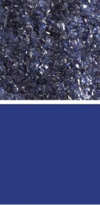 Bullseye medium frit,COE 90,transparent,midnight blue,code 1118,ca. 100 g