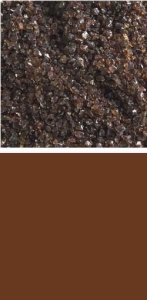 Bullseye medium frit,COE 90,transparent,sienna,code 1119,ca. 100 g