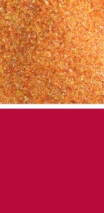 Bullseye fine frit,COE 90,transparent,red,code 1122,ca. 100 g