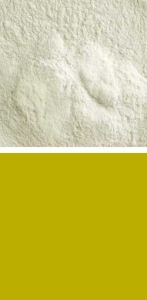 Bullseye powder,COE 90,transparent,chartreuse,code 1126,ca. 100 g