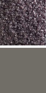 Bullseye Krösel mittel,AK 90,transparent,dunkelgrau,Code 1129,ca. 100 g