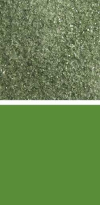 Bullseye fine frit,COE 90,transparent,olive green,code 1141,ca. 100 g
