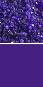 Bullseye coarse frit,COE 90,transparent,gold purple,code 1334,ca. 100 g