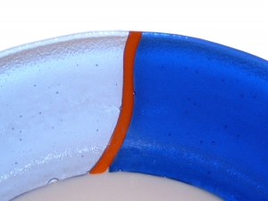 Soup plate,Ø ca. 25,5 cm,champagne,blue