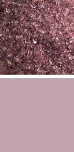 Bullseye medium frit,COE 90,transparent,light plum,code 1405,ca. 100 g