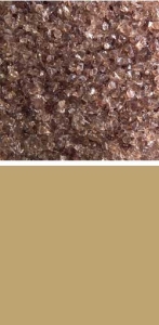 Bullseye medium frit,COE 90,transparent,light bronze,code 1409,ca. 100 g