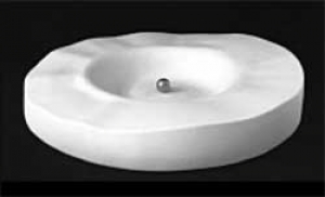 Absenkform für Glasschalen,rund," Grosse Welle ",Ø ca. 48 cm