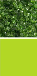 Bullseye coarse frit,COE 90,transparent,spring green,code 1426,ca. 100 g