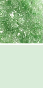Bullseye Krösel grob,AK 90,transparent,blass grasgrün,Code 1807,ca. 100 g
