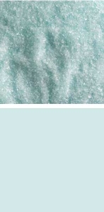 Bullseye fine frit,COE 90,transparent,aqua blue tint,code 1808,ca. 100 g