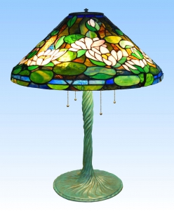 Tischleuchte,Replikatleuchte " Waterlily ",T 1490,Ø ca. 51 cm