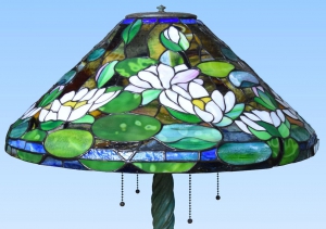 Tischleuchte,Replikatleuchte " Waterlily ",T 1490,Ø ca. 51 cm