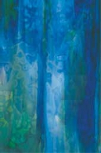 Glas,Uroboros,U 00-485,gemottelt,blau,grün,ca. 20 x 30 cm