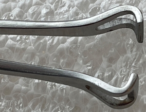Glass bead holding clamp,stainless steel,small,length ca. 18 cm