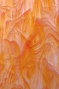Oceanside Glass,COE 96,Sp 375-1 F,opalescent glass,orange,white,ca. 15 x 15 cm,item number 9700294-15.