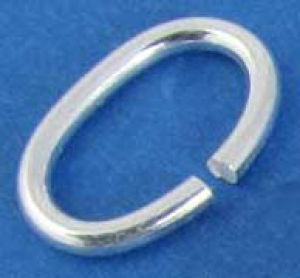 Biegering,oval,925er Sterling Silber,ca. 12 x 8 x 1,2 mm,1 Stück,Art.Nr. 3577I.