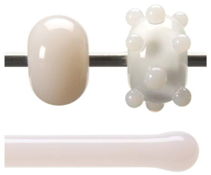 Bullseye Stab,AK 90,hell pfirsichcreme,opalescent,Code 0034,L. ca. 43 cm