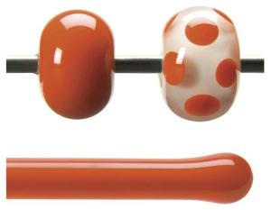 Bullseye Stab,AK 90,orange,opalescent,Code 0125,L. ca. 43 cm