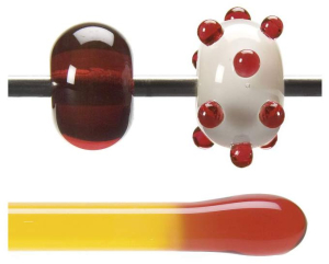 Bullseye Stab,AK 90,rot-orange,transparent,Code 1022,L. ca. 43 cm