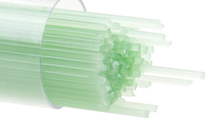 Bullseye stringer,Ø ca. 2 mm,COE 90,opalescent,mint green,code 0112,ca. 180 g