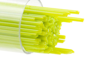 Bullseye stringer,Ø ca. 1 mm,COE 90,opalescent,spring green,code 0126,ca. 180 g