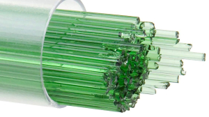 Bullseye stringer,Ø ca. 1 mm,COE 90,transparent,light green,code 1107,ca. 180 g