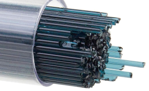 Bullseye Stringer,Ø ca. 1 mm,AK 90,transparent,aquamarinblau,Code 1108,ca. 180 g