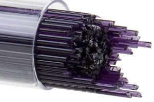 Bullseye Stringer,Ø ca. 2 mm,AK 90,transparent,dunkelviolett,Code 1128,ca. 180 g