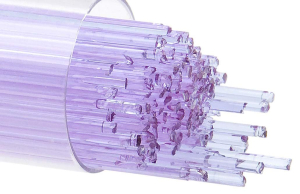 Bullseye Stringer,Ø ca. 1 mm,AK 90,transparent,blass neonlavendel,Code 1442,ca. 180 g