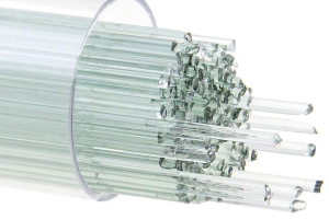 Bullseye stringer,Ø ca. 1 mm,COE 90,transparent,spruce green tint,code 1841,ca. 180 g