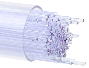 Bullseye stringer,Ø ca. 1 mm,COE 90,transparent,light neo-lavender,code 1842,ca. 180 g