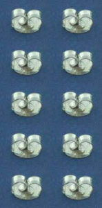 Butterflies,925er Sterling Silber,Ø ca. 4,5 x 6 mm,10 Stücke,Art.Nr. 3690A-10