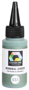 Enamel paint for glass (COE82,COE90,COE96) and ceramic,Color Line 033,mineral green,ca. 62 g,item number 5200033.