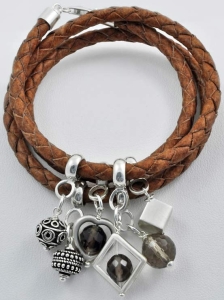 Double ring,diameter ca. 8/5,5 mm and ca. 6/3,4 mm,925 Sterling Silver,item number 3594D (application example).