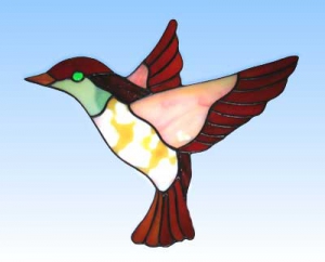 Stained glass suncatcher,window picture,