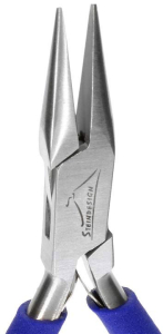 Flat pliers for crushing,pointed in front,standard