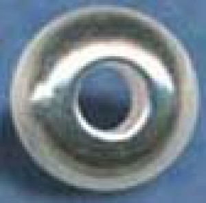 Intermediate part,Sterling Silver,bead,diameter ca. 11 mm,with hole,diameter ca. 4,1 mm