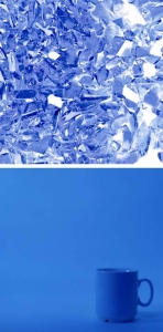 Oceanside Glass,frit,coarse,System 96,COE 96,transparent,light blue,code 132,ca. 100 g,item number 9670713.