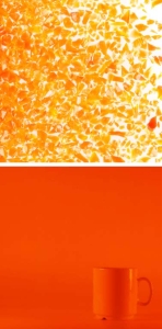 Oceanside Glas,Krösel,mittel,System 96,AK 96,transparent,hellorange,Code 171,ca. 100 g,Artikelnummer 9671412.