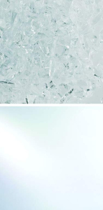 Oceanside Glas,Krösel,grob,System 96,AK 96,transparent,farblos,rot-reaktiv,Code 003,ca. 100 g,Artikelnummer 9676413.