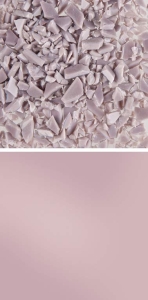 Oceanside Glass,frit,coarse,System 96,COE 96,opalescent,mauve,code 2402,ca. 100 g,item number 9677913.