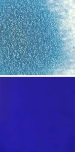 Oceanside Glass,frit,fine,System 96,COE 96,opalescent,medium blue,code 2302,ca. 100 g,item number 9678311.