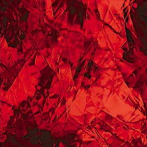 Oceanside Glass,COE 96,Sp 152 A F,cathedral glass,antique,ruby red,ca. 15 x 15 cm,item number 9700556-15.