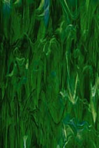 Oceanside Glass,COE 96,Sp 329-6 F,translucent,dark green,wispy,ca. 20 x 30 cm,item number 9700158.