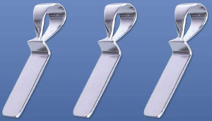 Ösen,Unnendurchmesser ca. 4,7 mm,mit Klebefläche,Länge ca. 25 mm,925er Sterling Silber,3 Stücke,Artikelnummer 3444B-3.