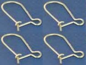 Ohrhaken,verschliessbar,Länge ca. 18 mm,925er Sterling Silber,4 Stücke,Artikelnummer 3683-004.