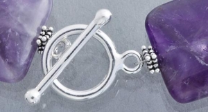 Closure,ring-bar-lock,diameter ca. 20 mm,length ca. 32 mm,925 Sterling Silver,item number 3513F (application example).