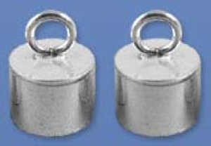 Ringhülsen,Länge ca. 10 mm,Innendurchmesser ca. 6,2 mm,925er Sterling Silber,2 Stücke,Artikelnummer 3529I-2.